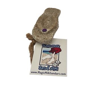 Magic Milk Sand Art Sandel with Purple Stone. NWT